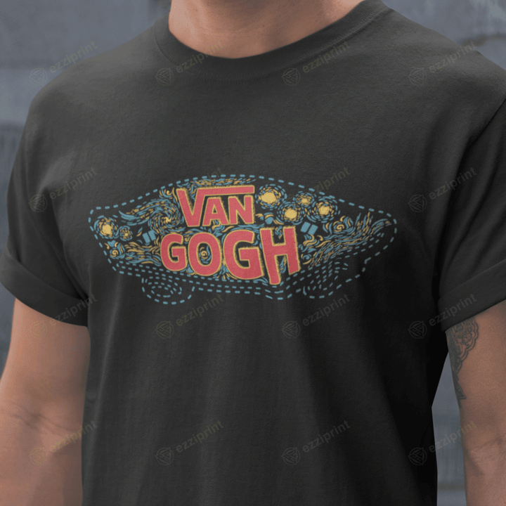 Van Gogh Vans Logo Van Gogh Mashup T-Shirt