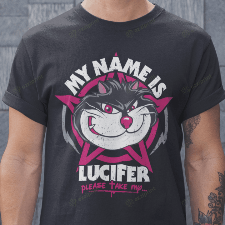 Black Sabbcat Lucifer Cinderella’s Cat T-Shirt