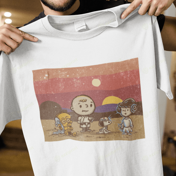 You Are My Only Hope Star Wars Peanuts Mashup T-Shirt