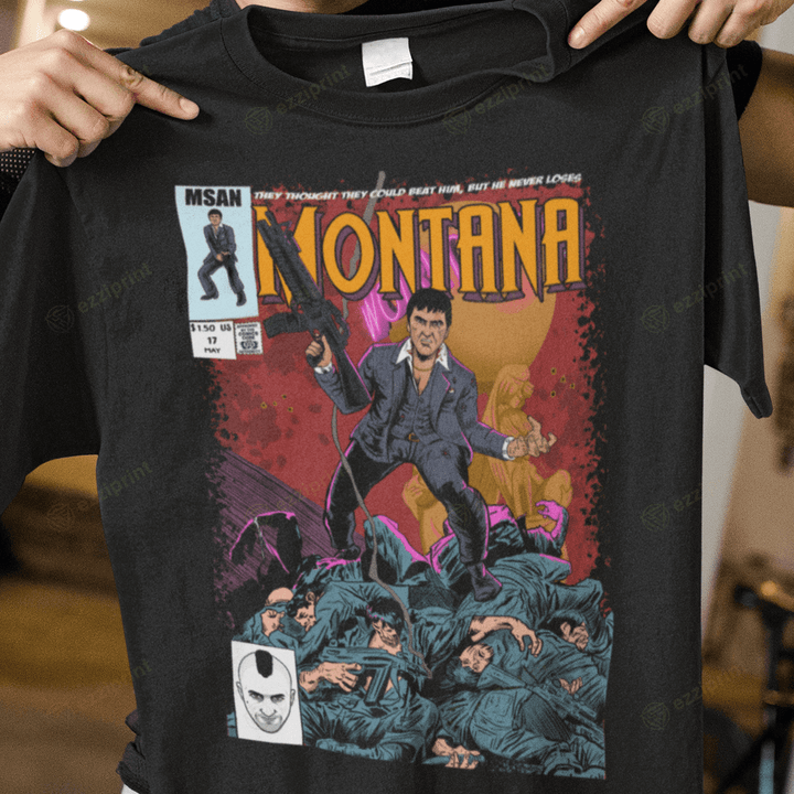 Montana Wolverine Tony Montan Scarface Mashup T-Shirt