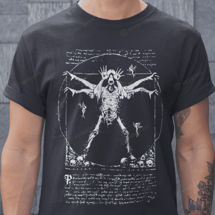 Vitruvian Pale Man Vitruvian Man Pale Man Mashup T-Shirt