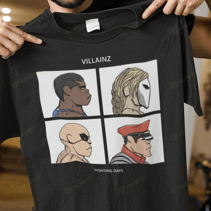 Villainz Fighting Days Demon Days Street Fighter Mashup T-Shirt