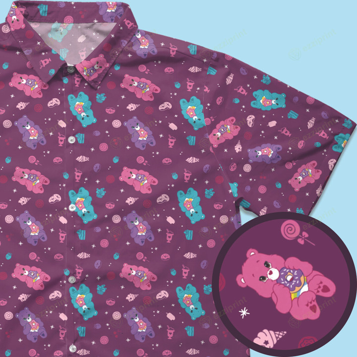 Care Bear Pattern Button Down Shirt