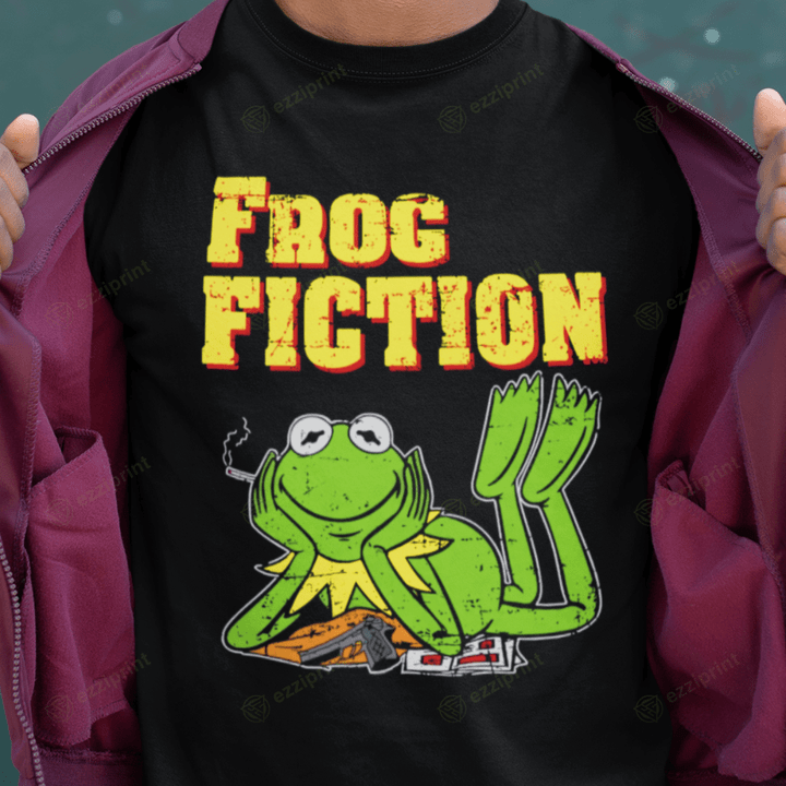 Frog Fiction Pulp Fiction Kermit the Frog The Muppets Mashup T-Shirt