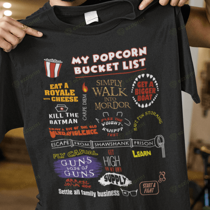 My Popcorn Bucket List T-Shirt
