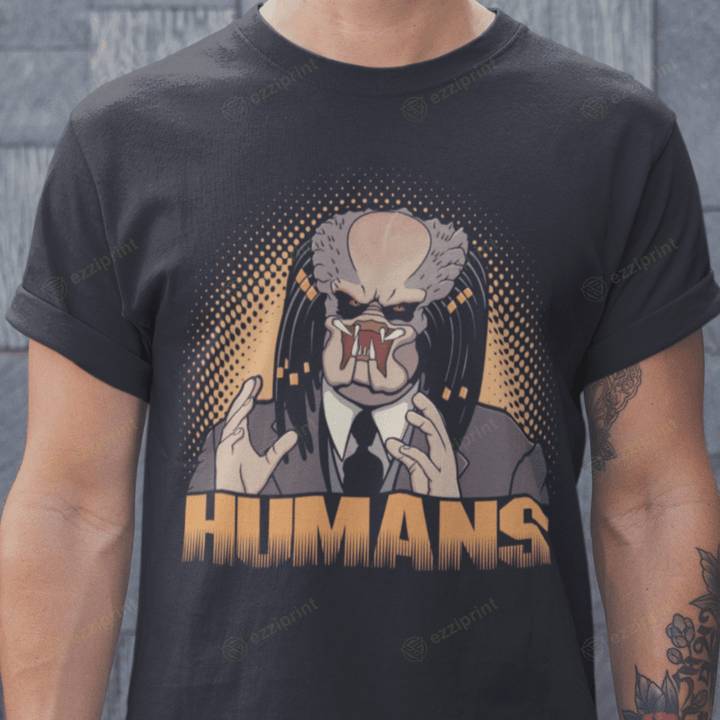 Humans Ancient Aliens Predator Mashup T-Shirt