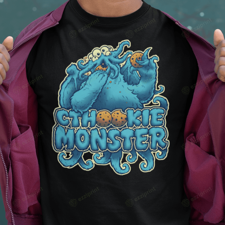 Cthookie Monster Cthulhu Cookie Monster The Muppets Mashup T-Shirt
