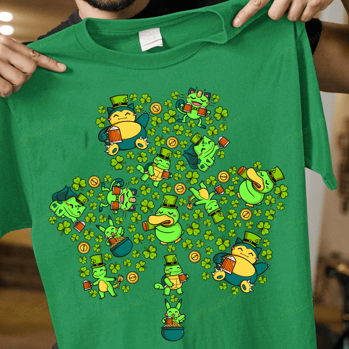 Happy St Patrick’s Day Pokemon Characters Saint Patrick's Day T-Shirt
