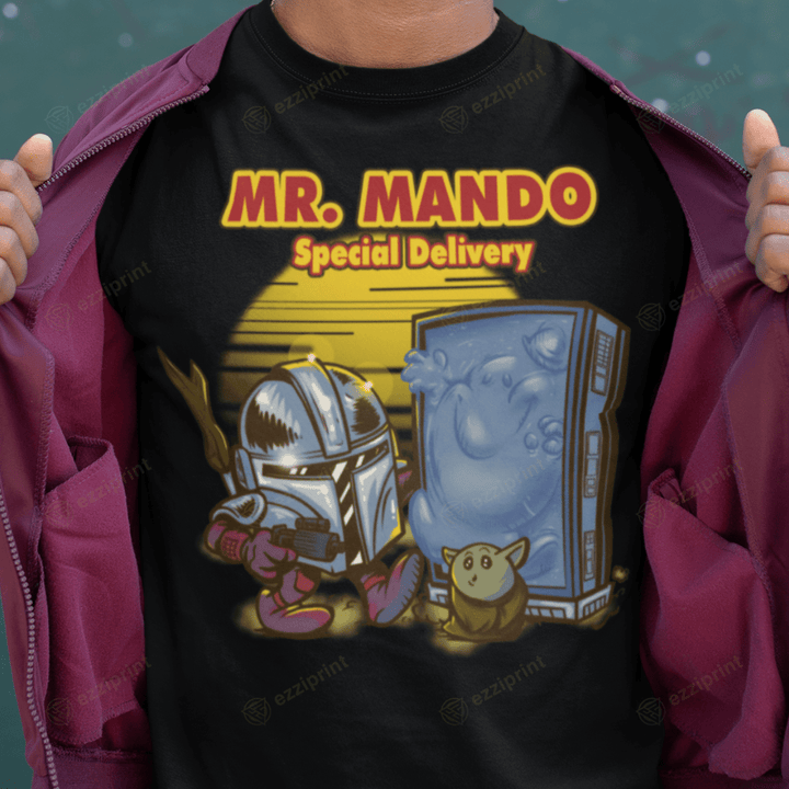Mr Mando Baby Yoda Star Wars T-Shirt