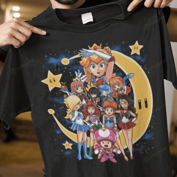 Super Sailor Sailor Moon Super Mario Bros Mashup T-Shirt
