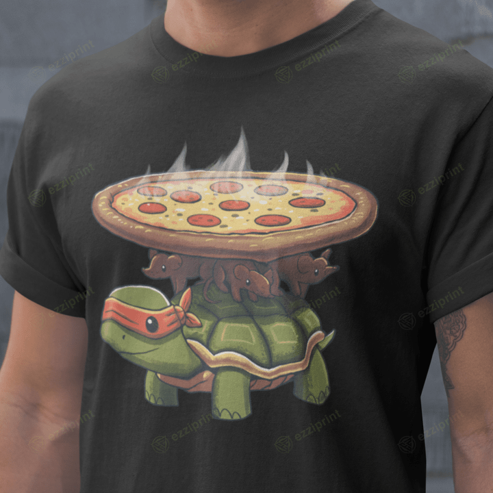 Pizza World Discworld Teenage Mutant Ninja Turtles Mashup T-Shirt