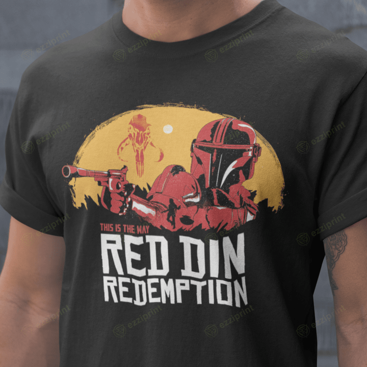 Red Din Redemption Red Dead Redemption The Mandalorian Mashup T-Shirt