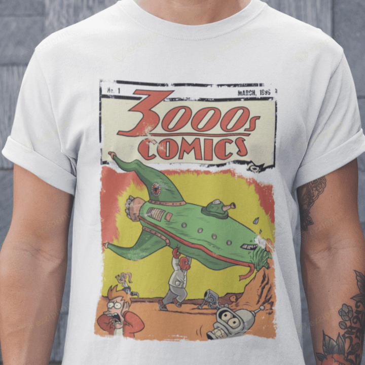 3000s Comics Futurama Bender T-Shirt