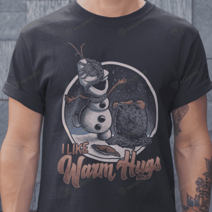 Warm Hugs Olaf Facehugger Alien Mashup T-Shirt