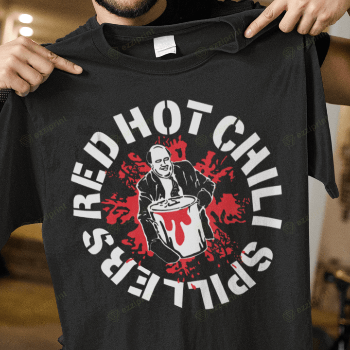 RED HOT CHILI SPILLERS Red Hot Chili Peppers The Office Mashup T-Shirt