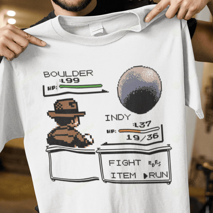 Fight Run Indiana Jones and the Temple of Doom T-Shirt