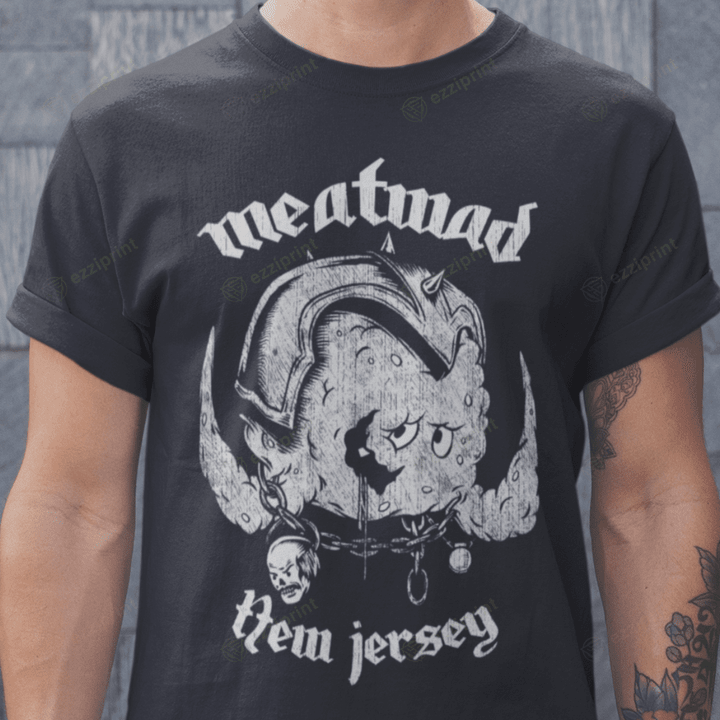Meatwad New Jersey Motorhead Meatwad Aqua Teen Hunger Force Mashup T-Shirt