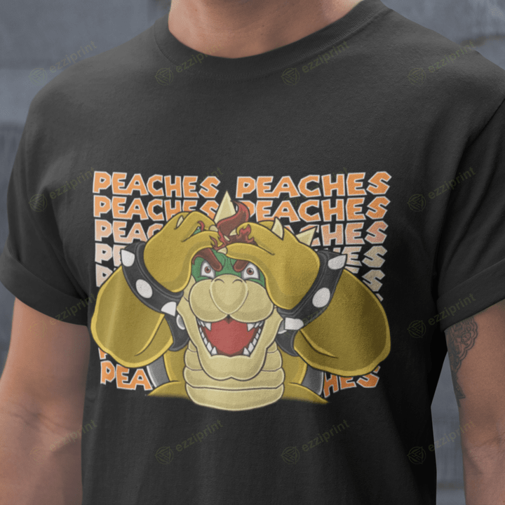 Crazy For Peach Bowser Super Mario Bros T-Shirt