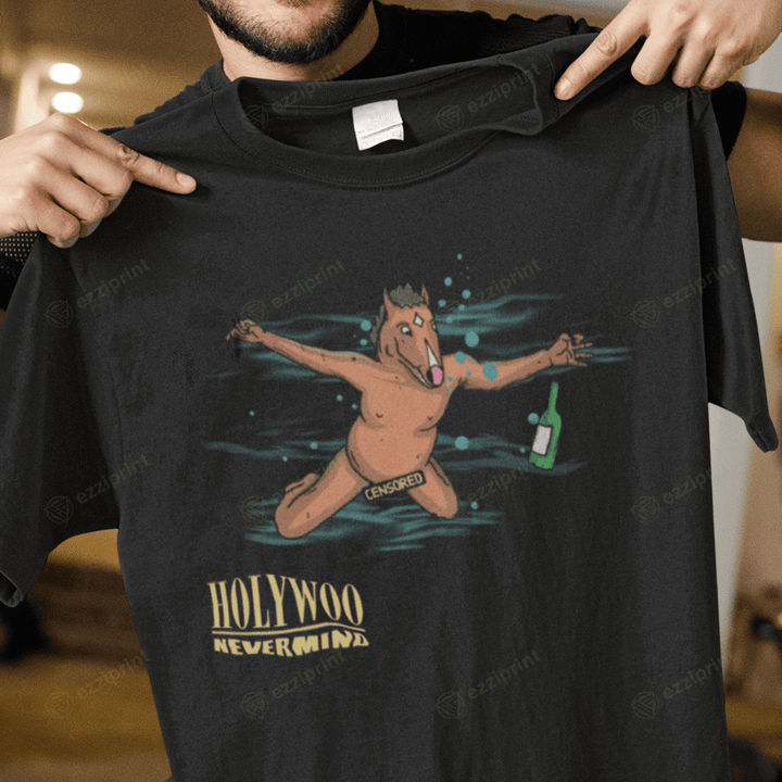 Holiwoo Nirvana Nevermind BoJack Horseman Mashup T-Shirt