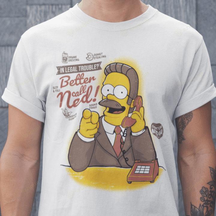 Better Call Ned The Simpsons Super Mario Bros Mashup T-Shirt