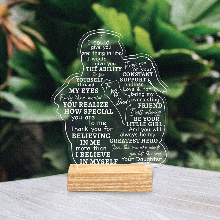 Thank You For Your Constant Support Father Gift Father's Day Gift Acrylic Plaque