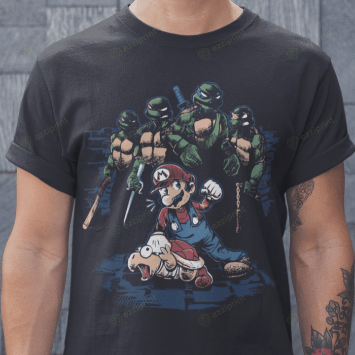 Save The Turtle Super Mario Teenage Mutant Ninja Turtles Mashup T-Shirt