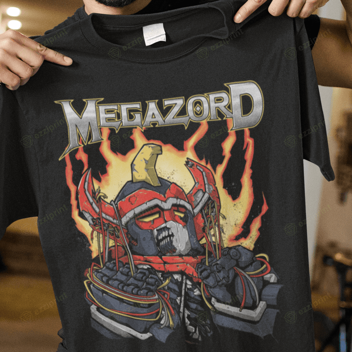Megazord Megadeth Mighty Morphin Power Rangers T-Shirt