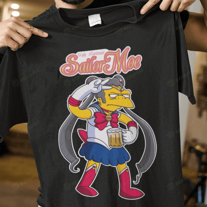 Sailor Moe Sailor Moon Moe Szyslak The Simpsons Mashup T-Shirt