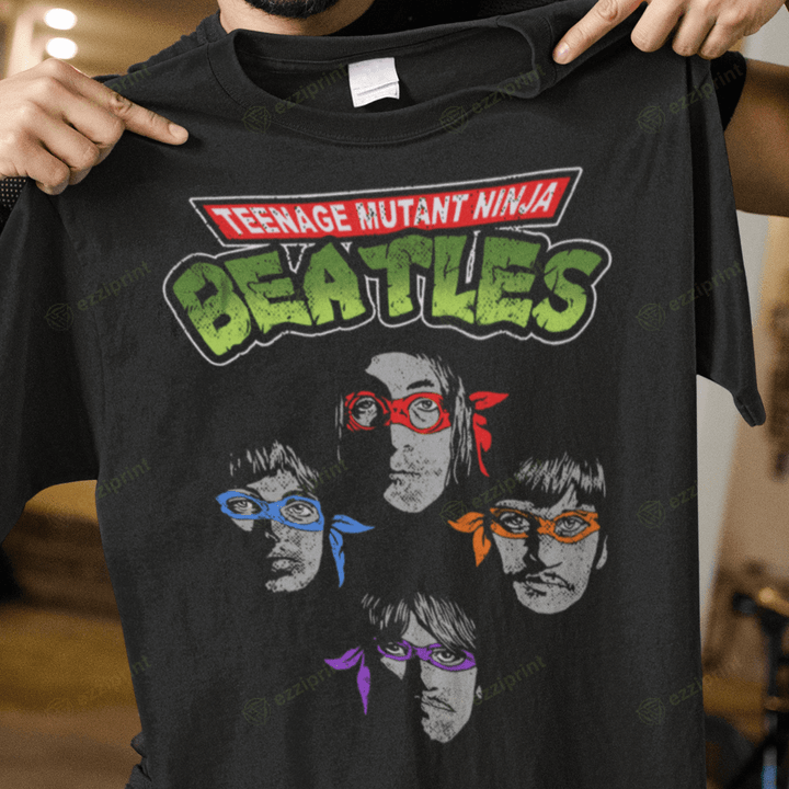 Teenage Mutant Ninja Beatles Teenage Mutant Ninja Turtles The Beatles Mashup T-Shirt