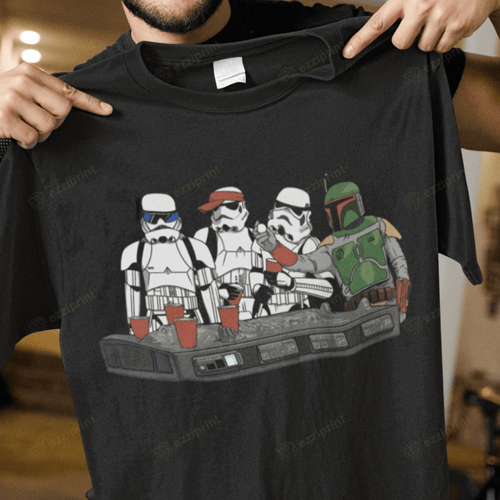 Best Beer Pong Boba Fett Stormtroopers Star Wars T-Shirt