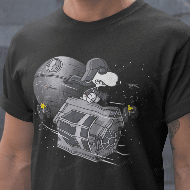 A Dark Baron Darth Vader Snoopy Peanuts Mashup T-Shirt