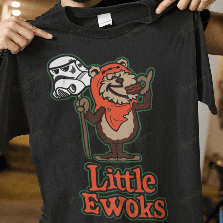 Little Ewoks Little Caesars Pizza Star Wars Mashup T-Shirt