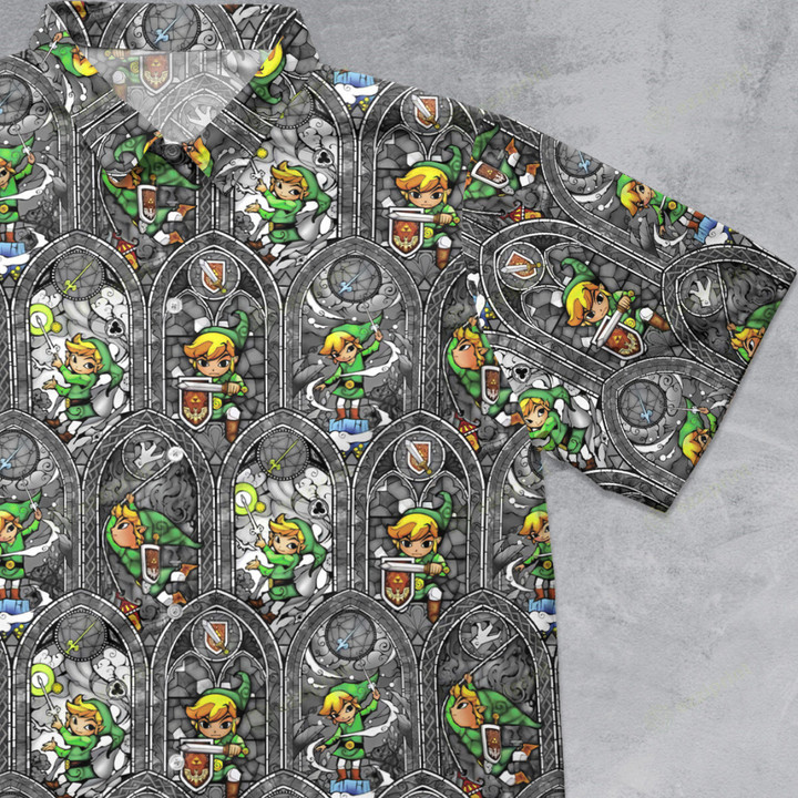 Link Nintendo The Legend of Zelda Button Down Shirt