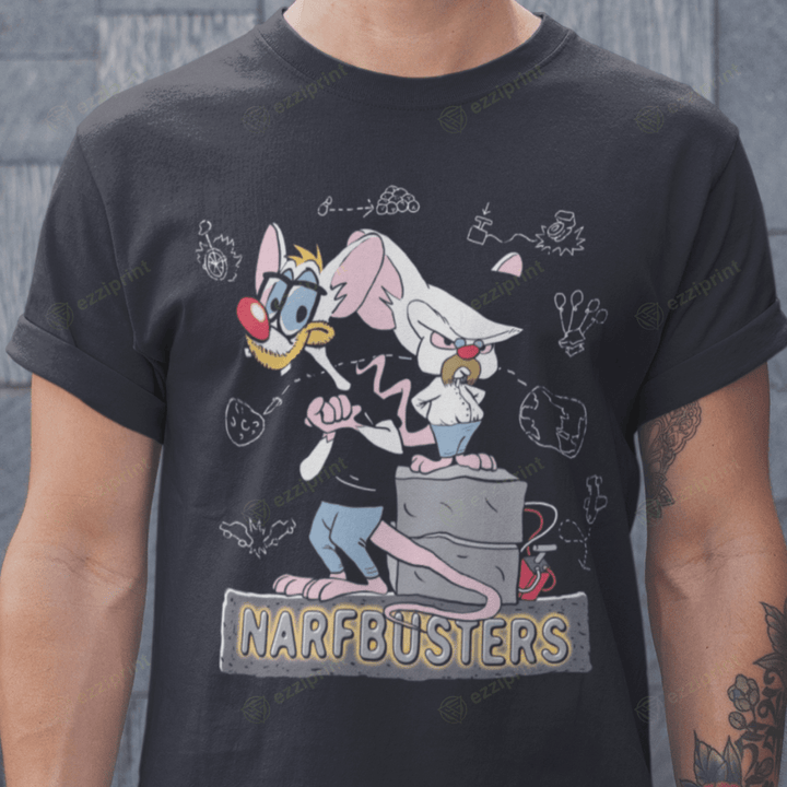 Narfbusters Pinky and the Brain Mythbusters Mashup T-Shirt