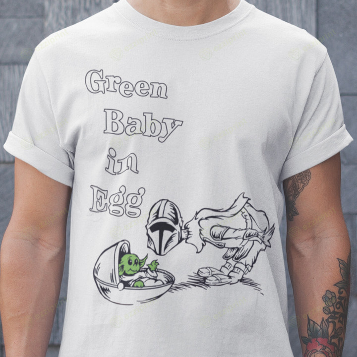Green Baby in Egg Baby Yoda Star Wars T-Shirt