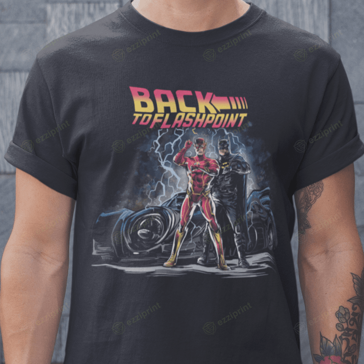 Back to Flashpoint Back to the Future The Flash Mashup T-Shirt