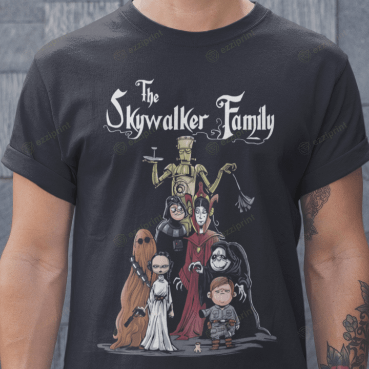 Skywalker Family Star Wars The Addams Family Mashup T-Shirt