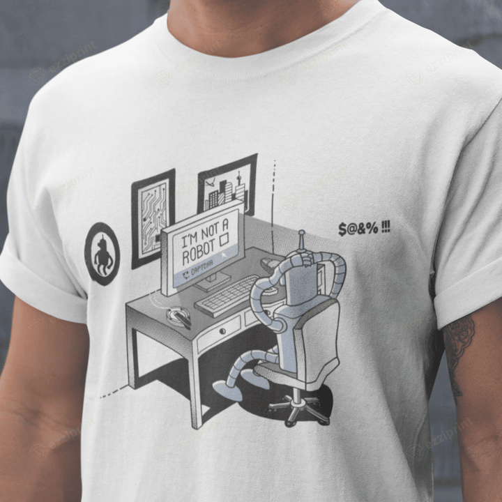 Im Not A Robot Bender Futurama T-Shirt