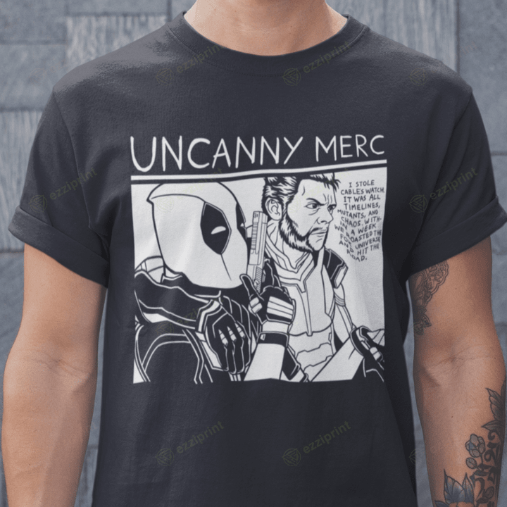 Uncanny Merc Sonic Youth Deadpool and Wolverine T-Shirt