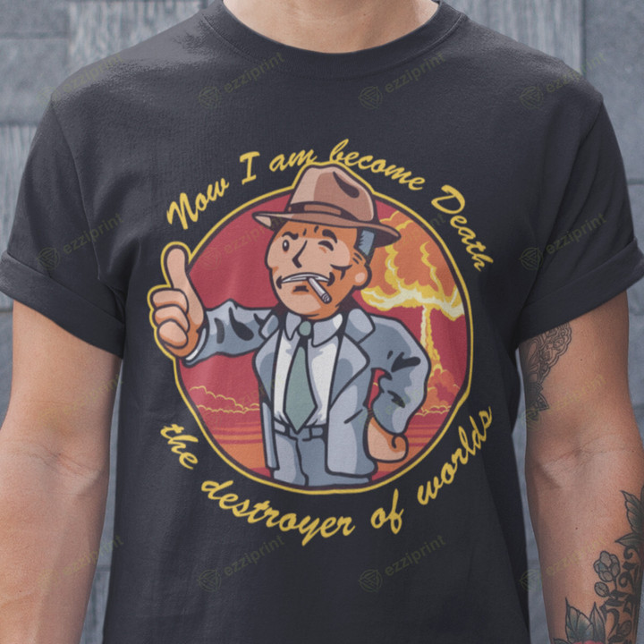 Destroyer Of Worlds Vault Boy Oppenheimer T-Shirt