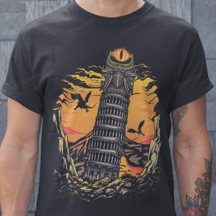 Pisa Tower The Lord of the Ring T-Shirt