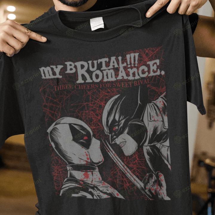 My Brutal Romance My Chemical Romance Deadpool and Wolverine T-Shirt