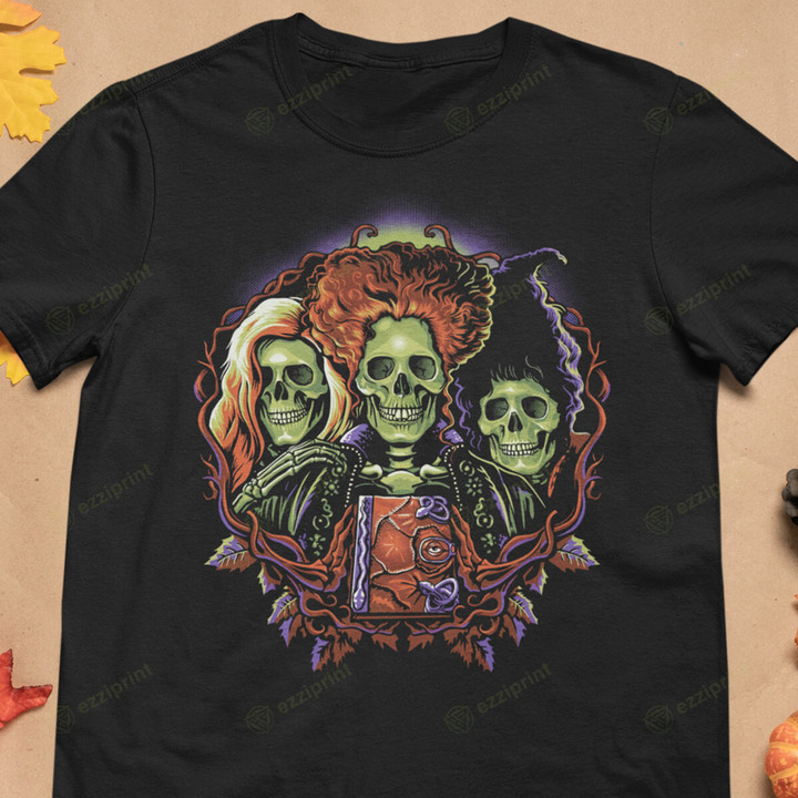 Sisters Skull Sanderson Sisters Hocus Pocus T-Shirt