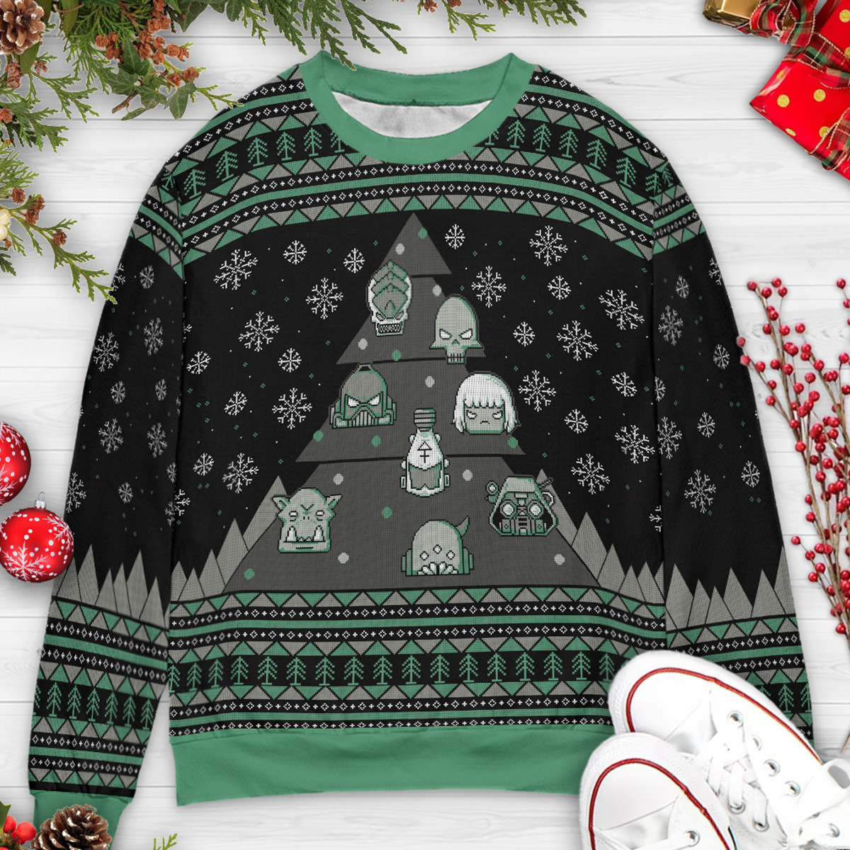 Warhammer 40k Christmas Tree Sweater - Ezziprint