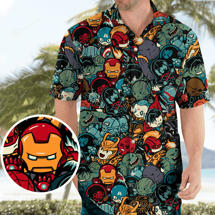 Marvelous Chibi Characters Pattern Hawaiian Shirt