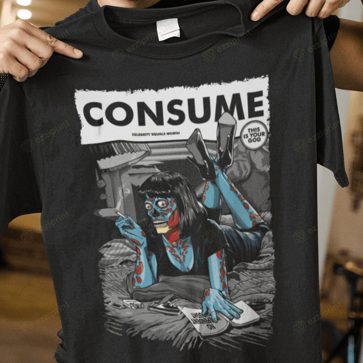 Consume Pulp Fiction They Live T-shirt