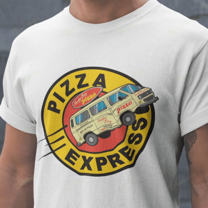 Pizza Express The Planet Express Surfer Boy Pizza Stranger Things T-Shirt