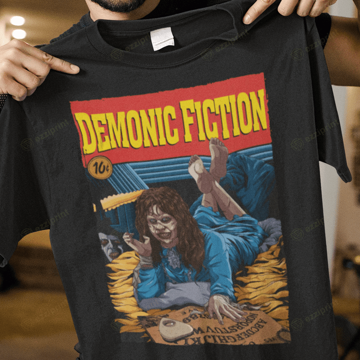 Demonic Fiction The Exorcist Pulp Fiction Mashup T-Shirt