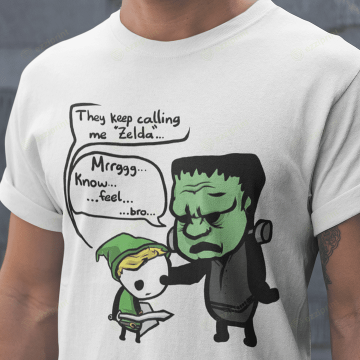 Zelda & Frankenstein The Legend of Zelda Frankenstein Monster Mashup T-Shirt