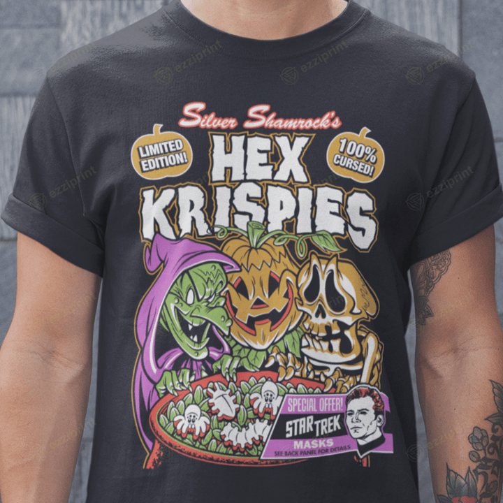 Hex Krispies Cereal Silver Shamrock Halloween III Mashup T-Shirt